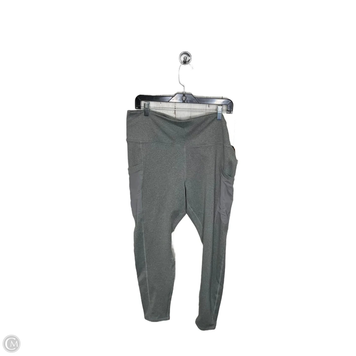 Athletic Leggings By Fabletics In Grey, Size: 2x