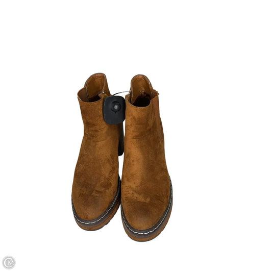 Boots Ankle Heels By Altard State In Brown, Size: 7