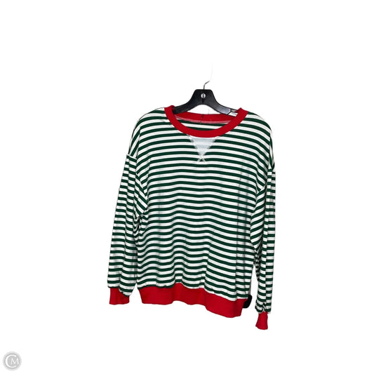 Top Long Sleeve By Clothes Mentor In Green & Red, Size: S