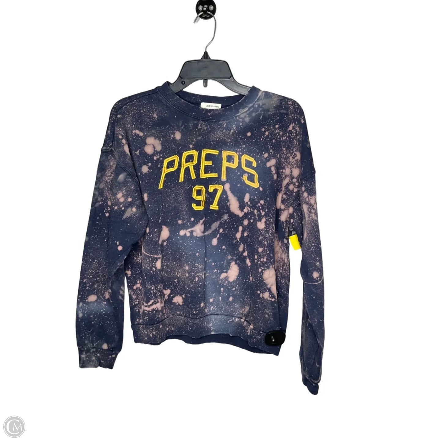 Sweatshirt Crewneck By Clothes Mentor In Navy, Size: M