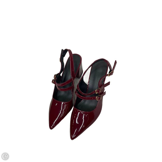 Shoes Heels Block By Clothes Mentor In Red, Size: 7.5