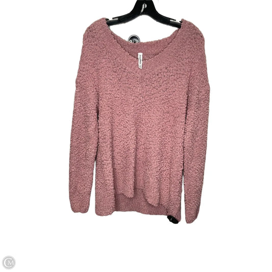 Sweater By Zenana Outfitters In Pink, Size: M
