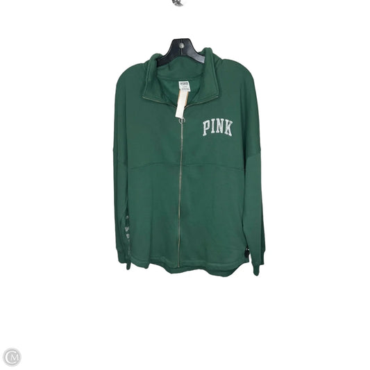 Jacket Fleece By Pink In Green, Size: M