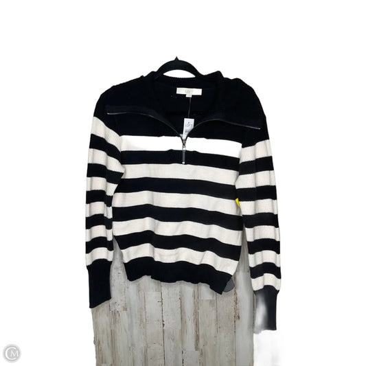 Sweater By Loft In Black & White, Size: S