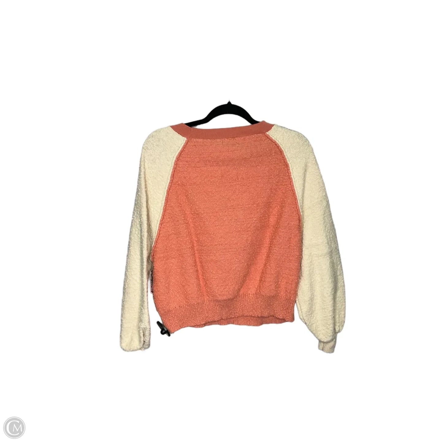 Sweater By Pink Lily In Cream & Orange, Size: Xs