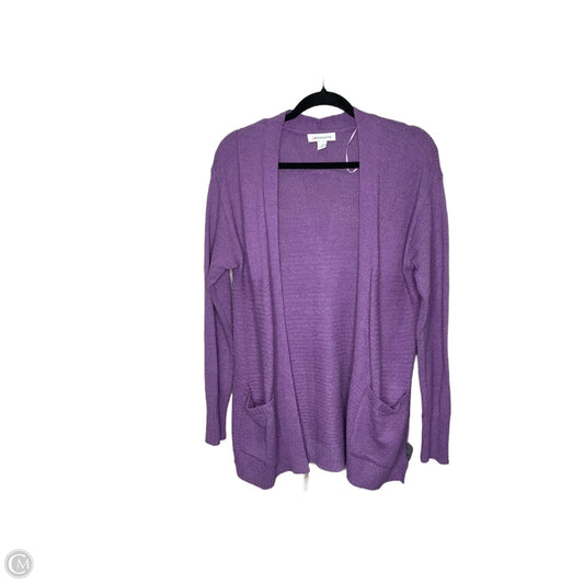 Cardigan By Liz Claiborne In Purple, Size: S