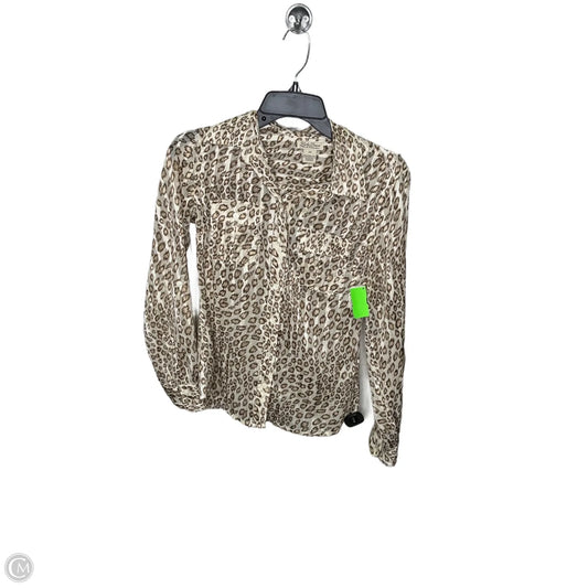 Top Long Sleeve By Lucky Brand In Animal Print, Size: Xs