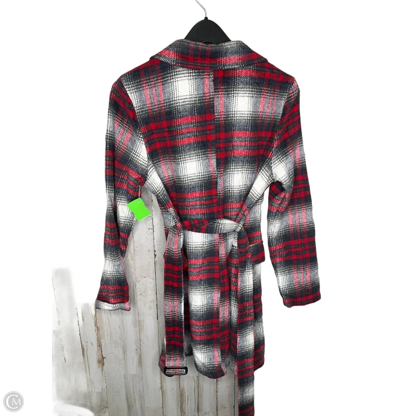 Coat Peacoat By Altard State In Plaid Pattern, Size: S