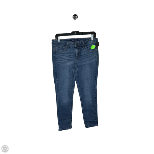 Jeans Skinny By Bandolino In Blue Denim, Size: 6p