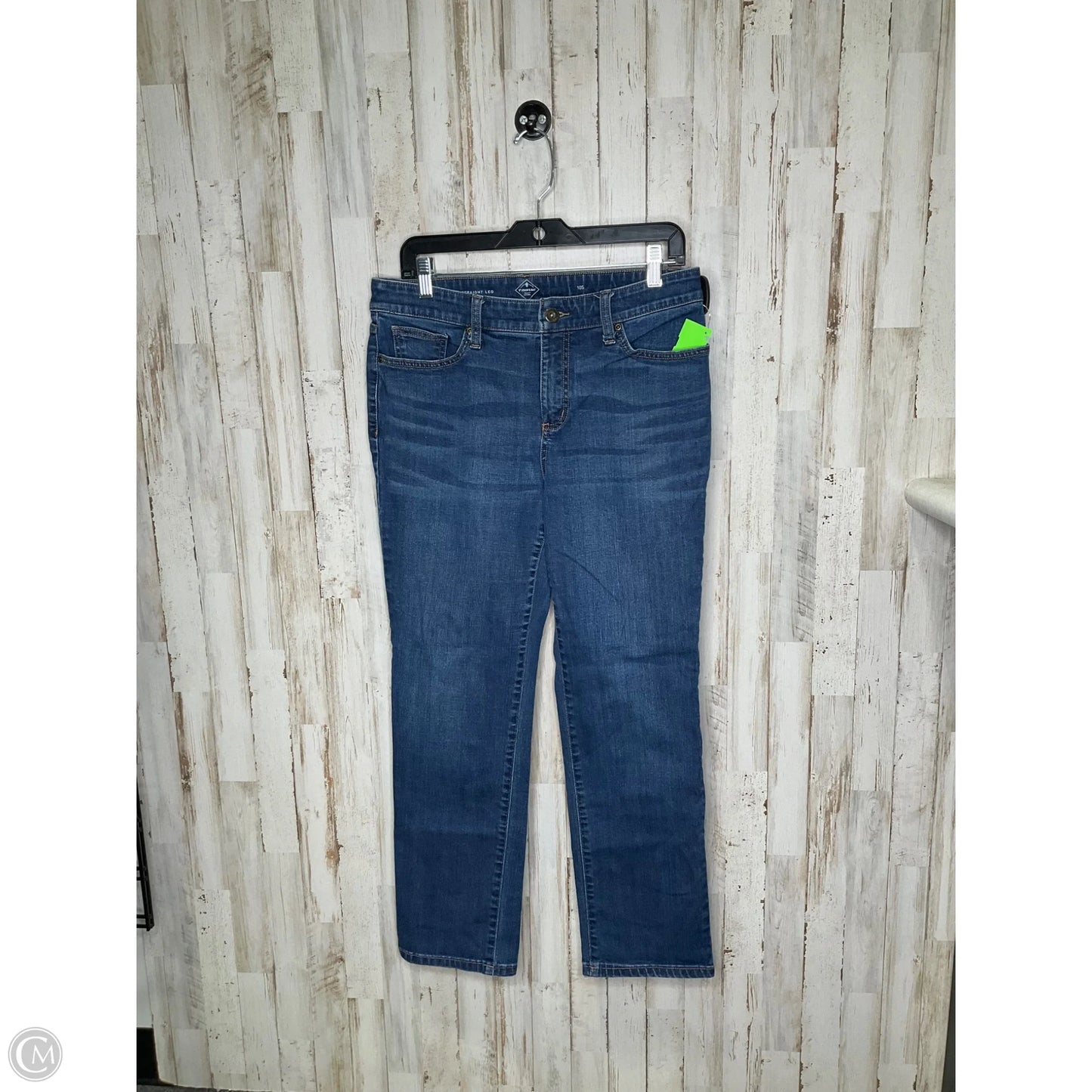 Jeans Straight By St Johns Bay In Blue Denim, Size: 10