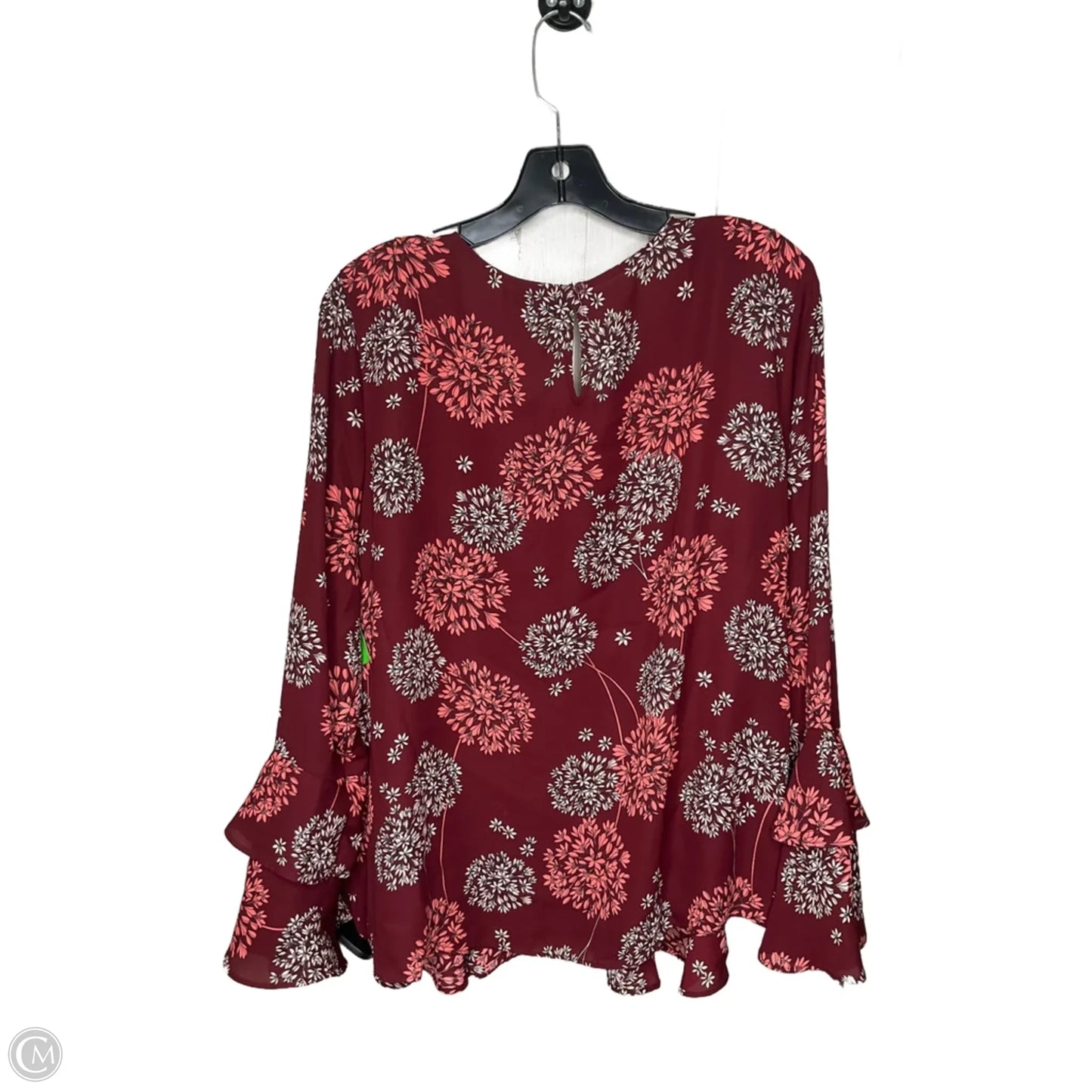 Top Long Sleeve By Ana In Floral Print, Size: Xl