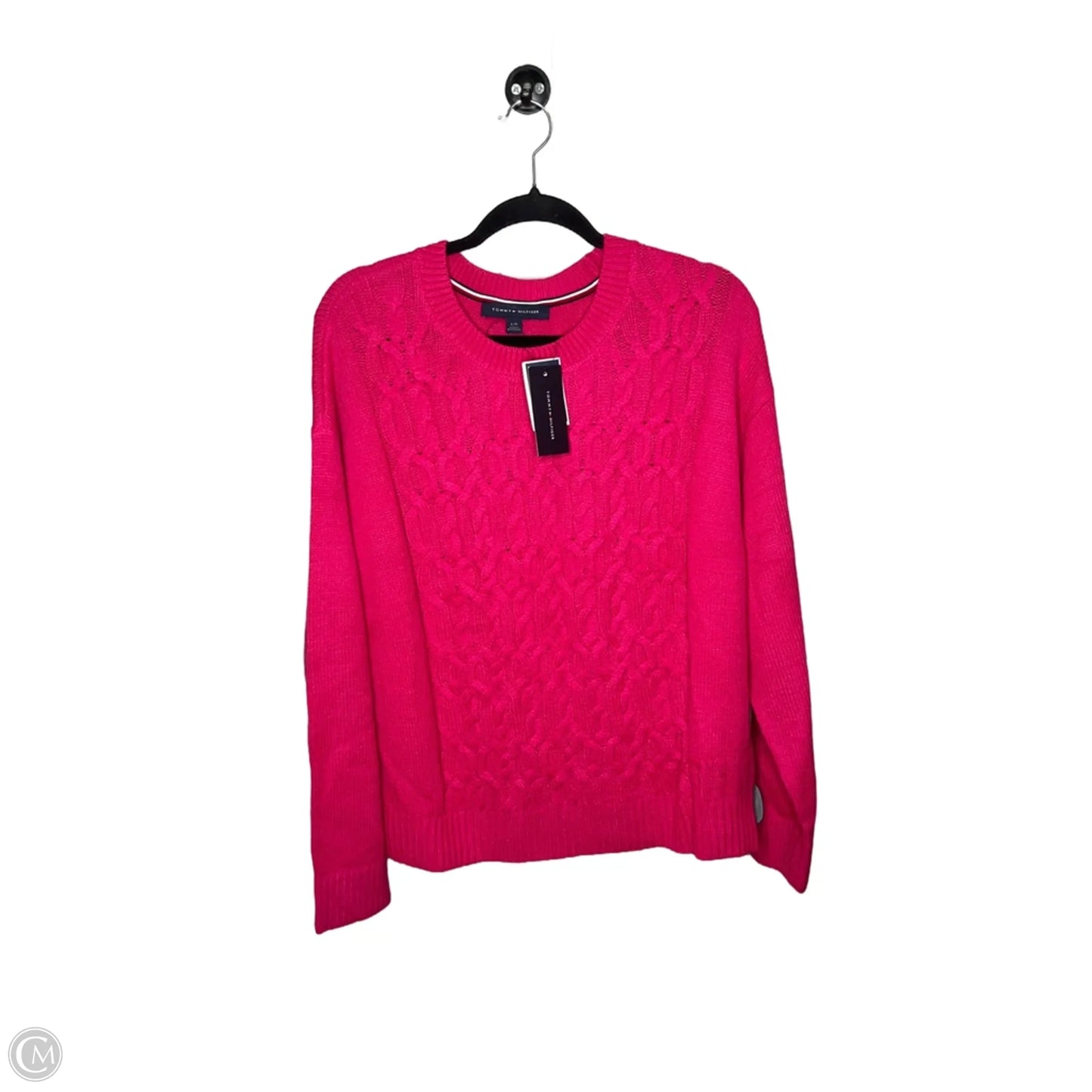 Sweater By Tommy Hilfiger In Pink, Size: Xl