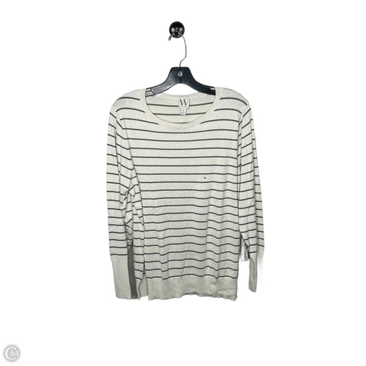 Top Long Sleeve By Worthington In Striped Pattern, Size: Xl