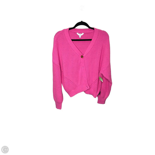 Cardigan By Time And Tru In Pink, Size: L
