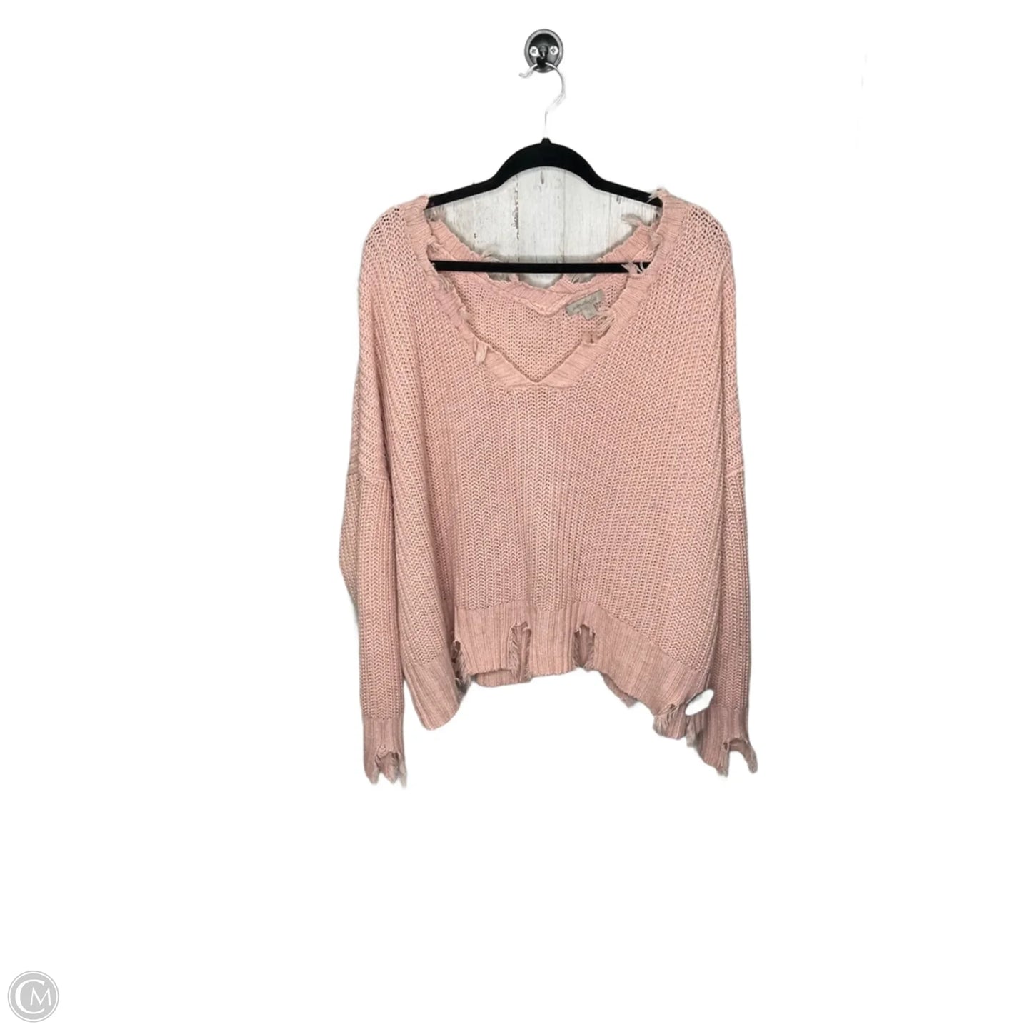 Sweater By Wonderly In Pink, Size: 2x