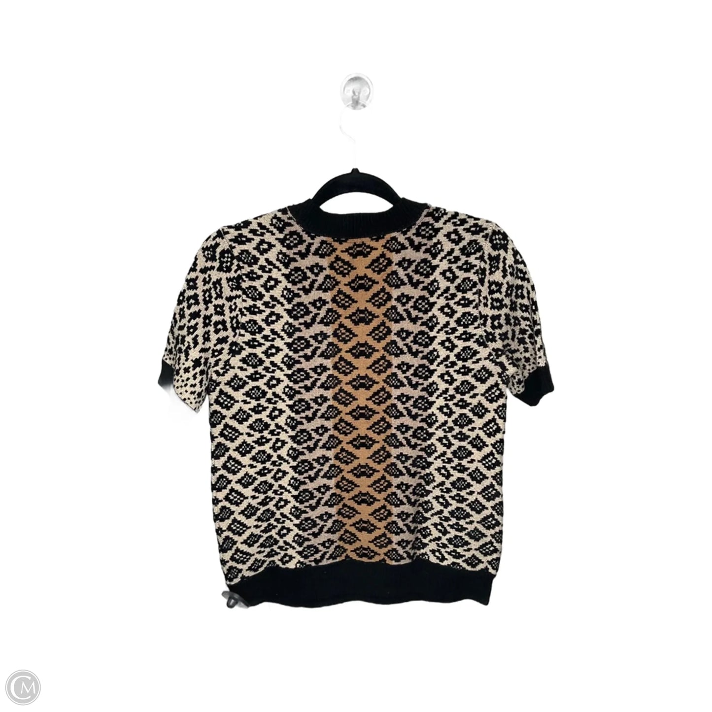 Top Short Sleeve By Maeve In Animal Print, Size: S