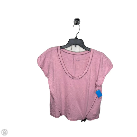 Top Short Sleeve By Pilcro In Pink, Size: M