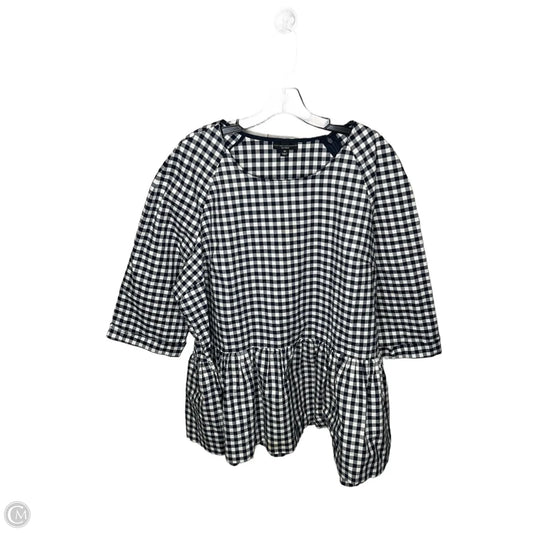 Top Long Sleeve By Clothes Mentor In Plaid Pattern, Size: 3x