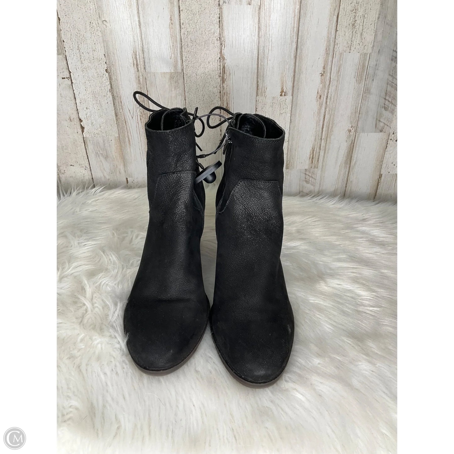 Boots Ankle Heels By Lucky Brand In Black, Size: 9.5