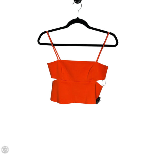 Top Sleeveless By Zara In Orange, Size: S