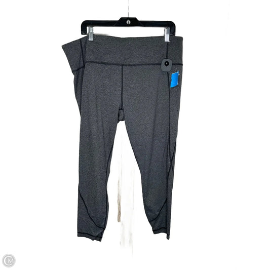 Athletic Capris By Athleta In Grey, Size: 1x