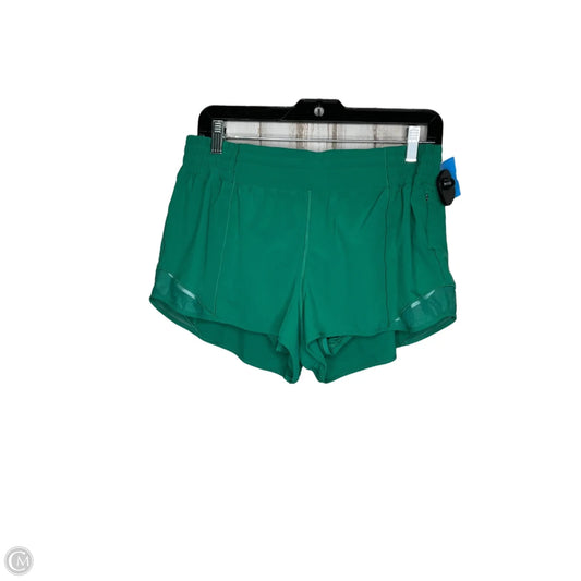 Athletic Shorts By Lululemon In Green, Size: 12