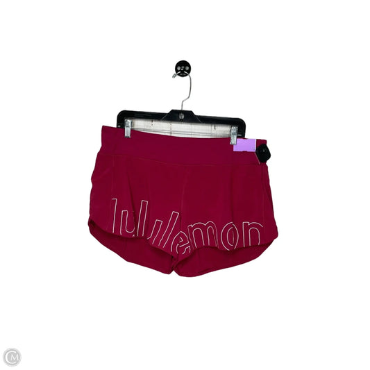 Athletic Shorts By Lululemon In Pink, Size: 14