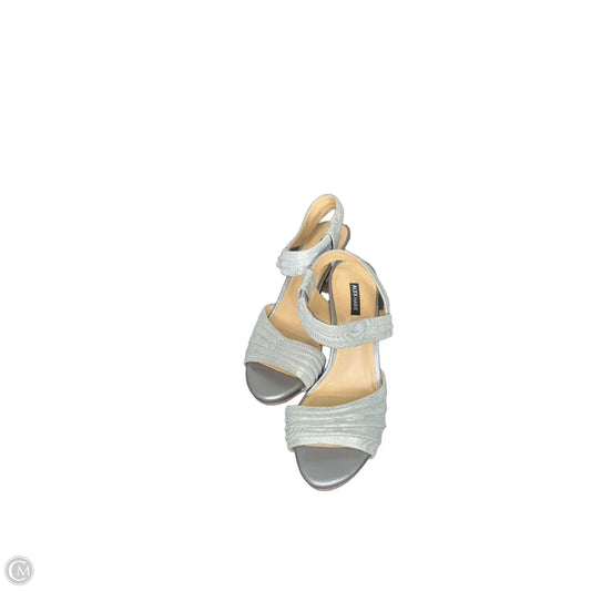 Shoes Heels Stiletto By Alex Marie In Silver, Size: 7.5