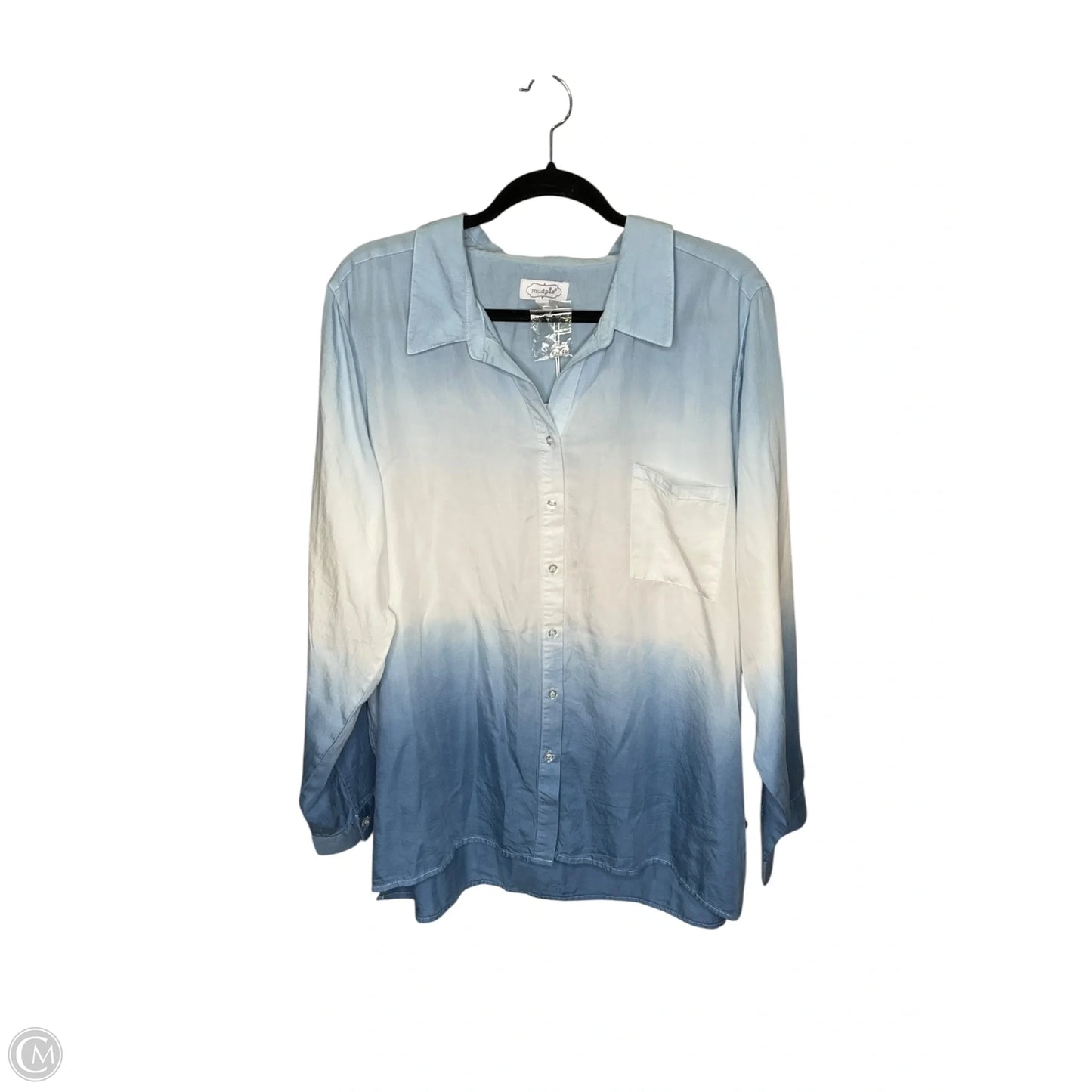 Top Long Sleeve By Mudpie In Blue, Size: L