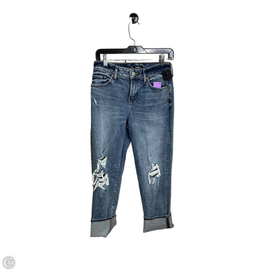 Jeans Straight By Express In Blue Denim, Size: 2