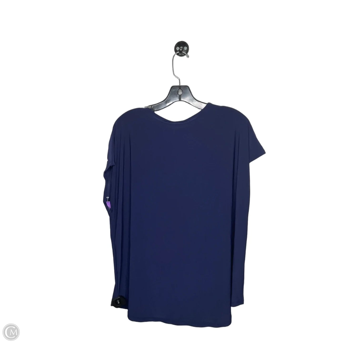 Top Short Sleeve By Jones New York In Navy, Size: 1x
