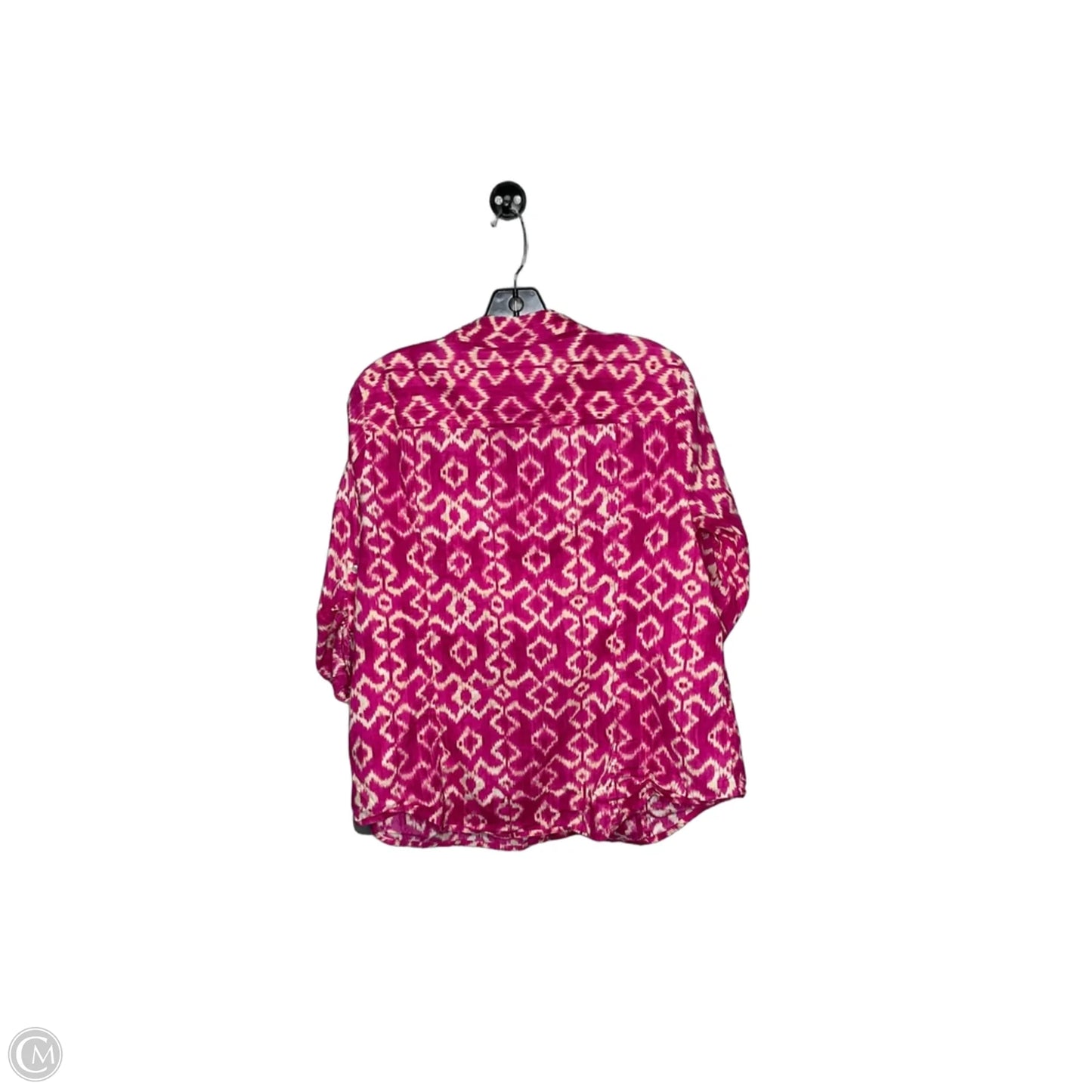 Top 3/4 Sleeve By Michael By Michael Kors In Pink, Size: Xl
