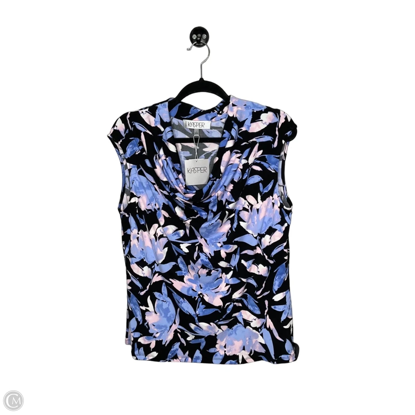 Top Sleeveless By Kasper In Pink & Purple, Size: L