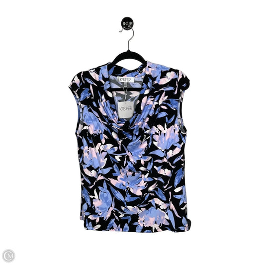 Top Sleeveless By Kasper In Pink & Purple, Size: L