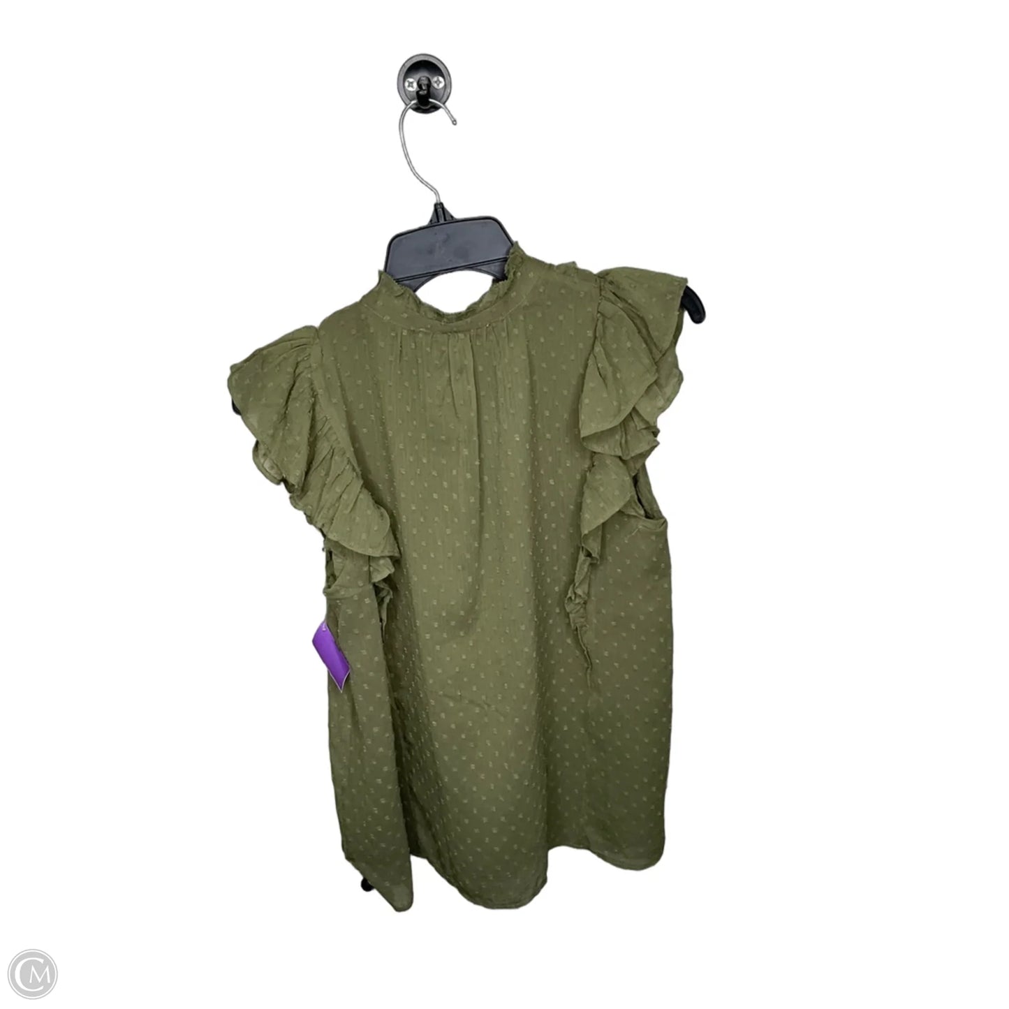 Top Sleeveless By Loft In Green, Size: S