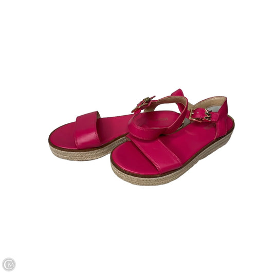 Sandals Heels Block By Michael By Michael Kors In Pink, Size: 9