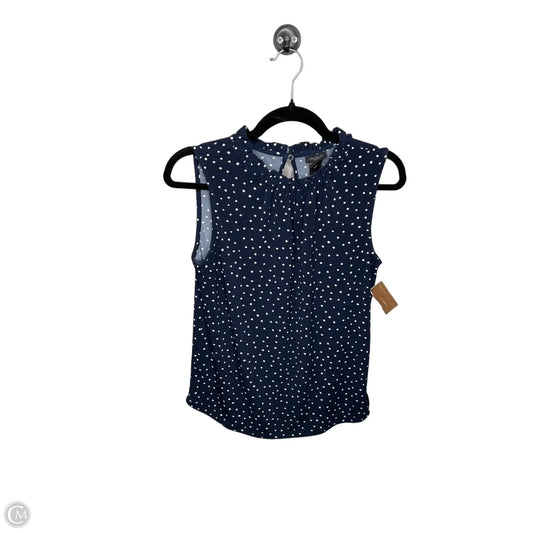 Top Sleeveless By Ann Taylor In Polkadot Pattern, Size: S