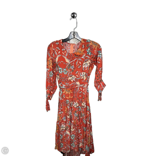 Dress Casual Midi By Clothes Mentor In Floral Print, Size: Xs