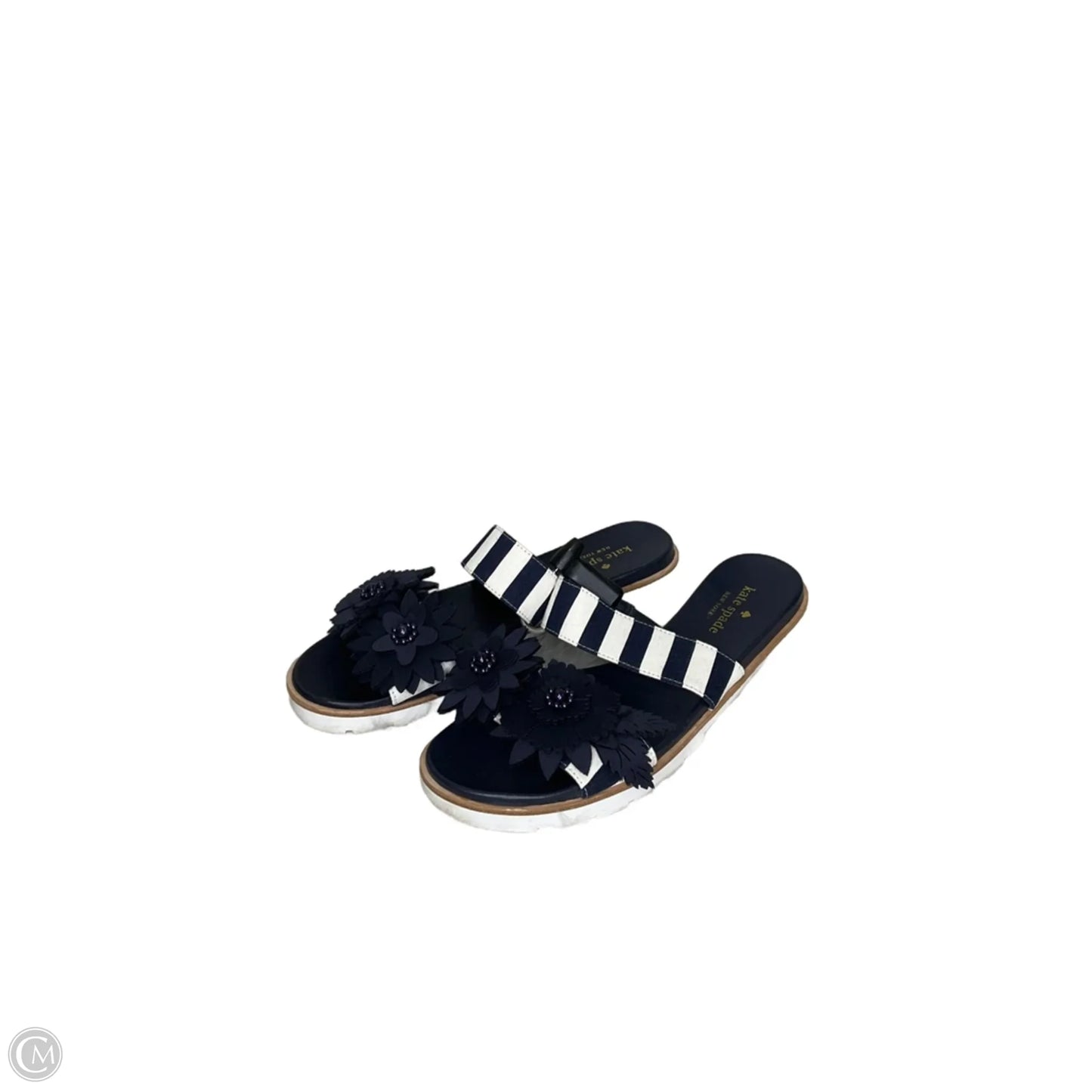 Sandals Designer By Kate Spade In Blue, Size: 9