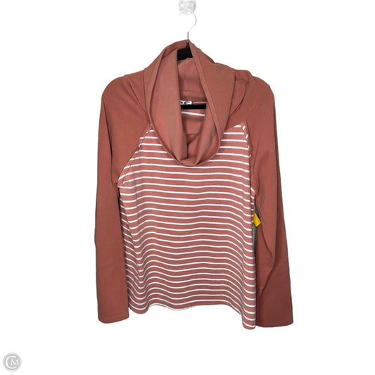 Sweater By Clothes Mentor In Pink & White, Size: Xl