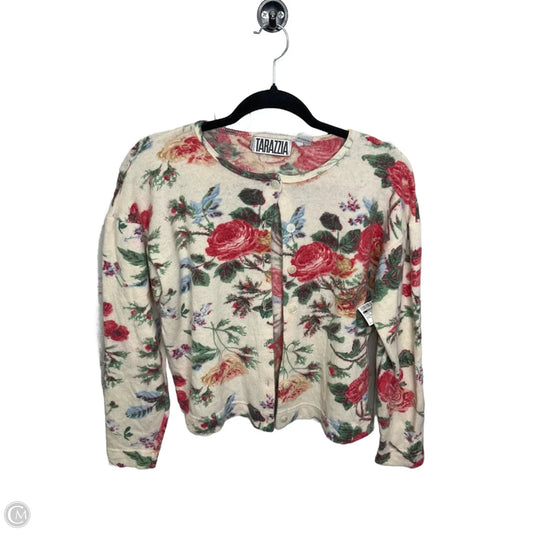 Cardigan By Clothes Mentor In Floral Print, Size: L