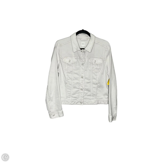 Jacket Denim By J. Jill In White, Size: M