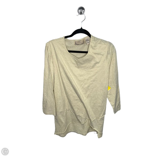 Top Long Sleeve By Life Style Fashions Inc In Gold, Size: Xl