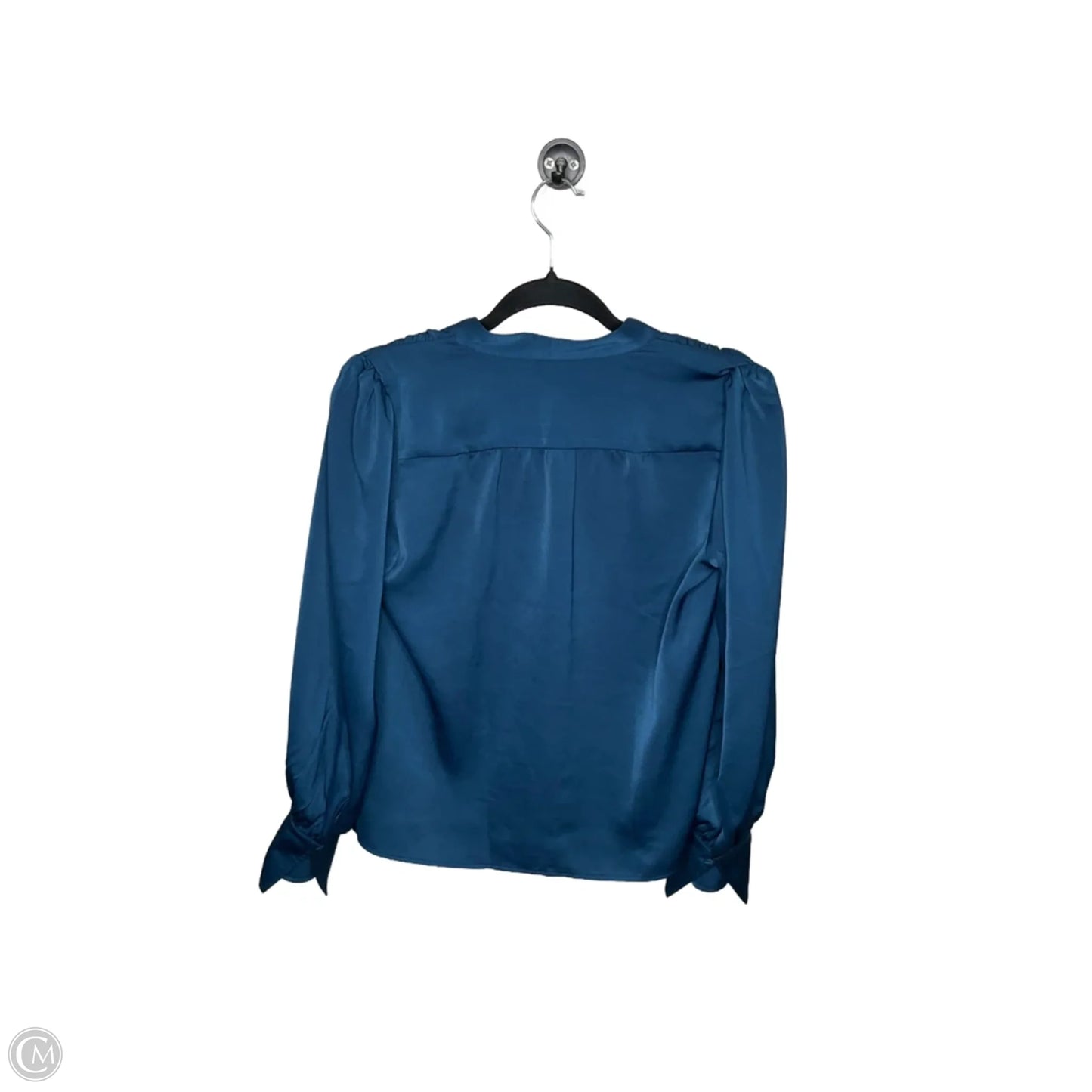 Top Long Sleeve By Banana Republic In Blue, Size: Xs