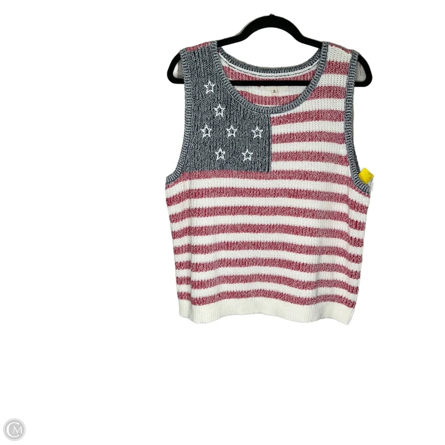 Vest Sweater By Lucky Brand In Striped Pattern, Size: Xl