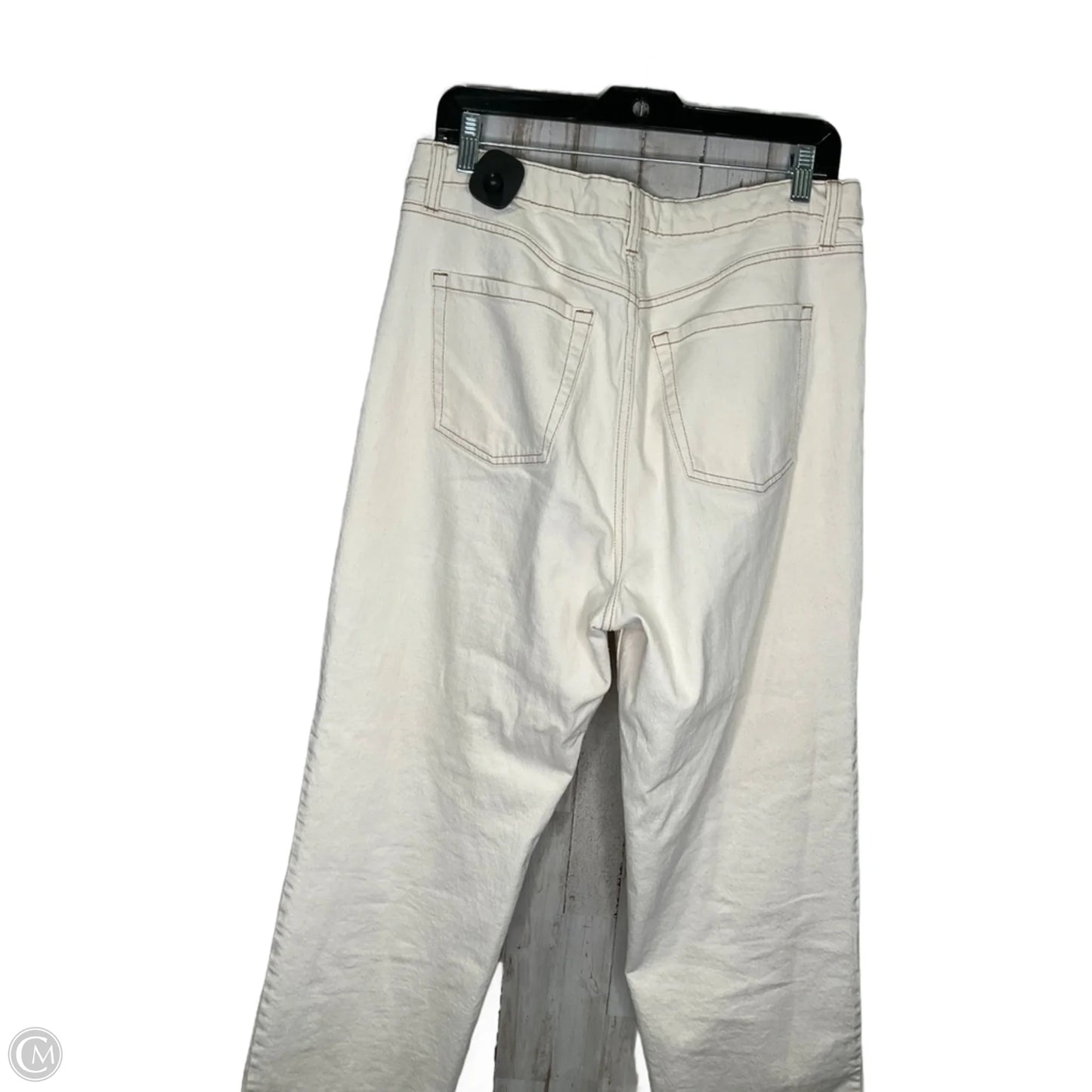Jeans Straight By Wild Fable In Cream, Size: 14
