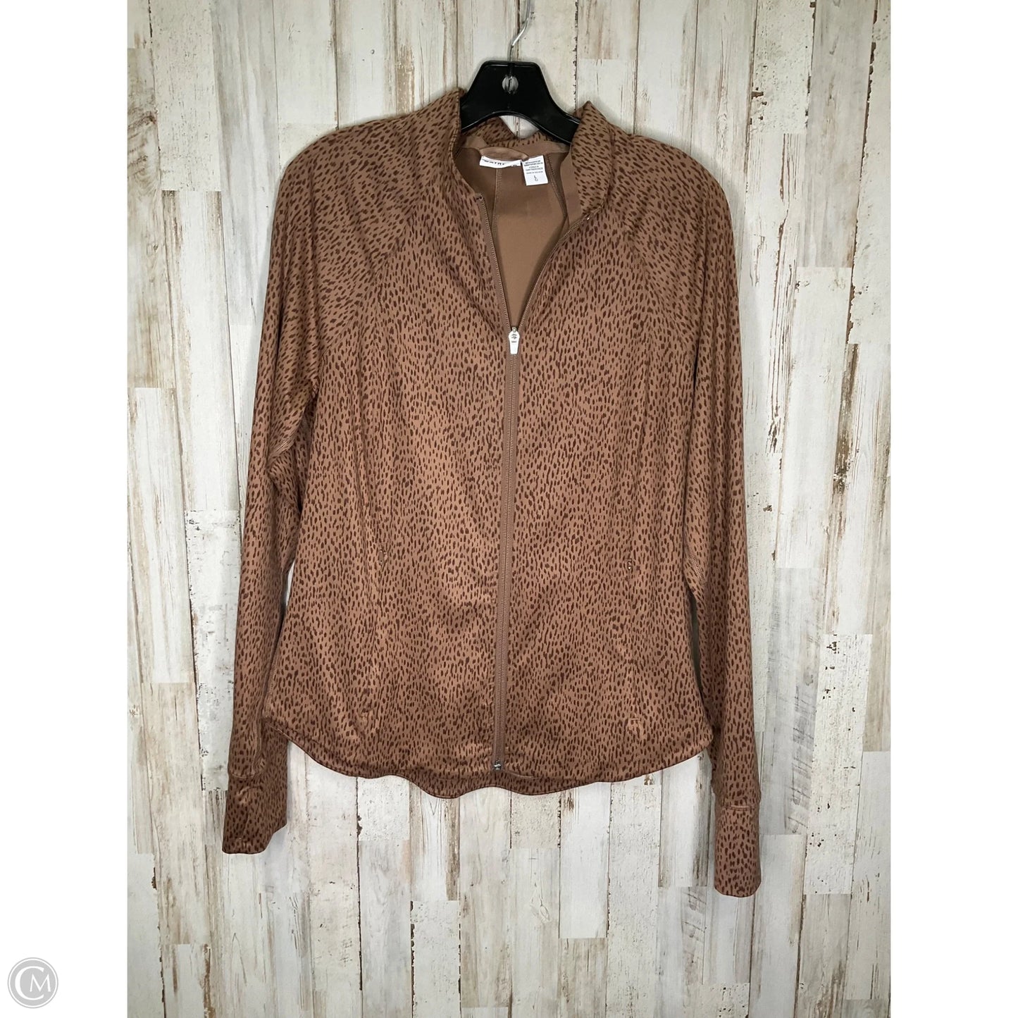Athletic Jacket By Athleta In Animal Print, Size: L