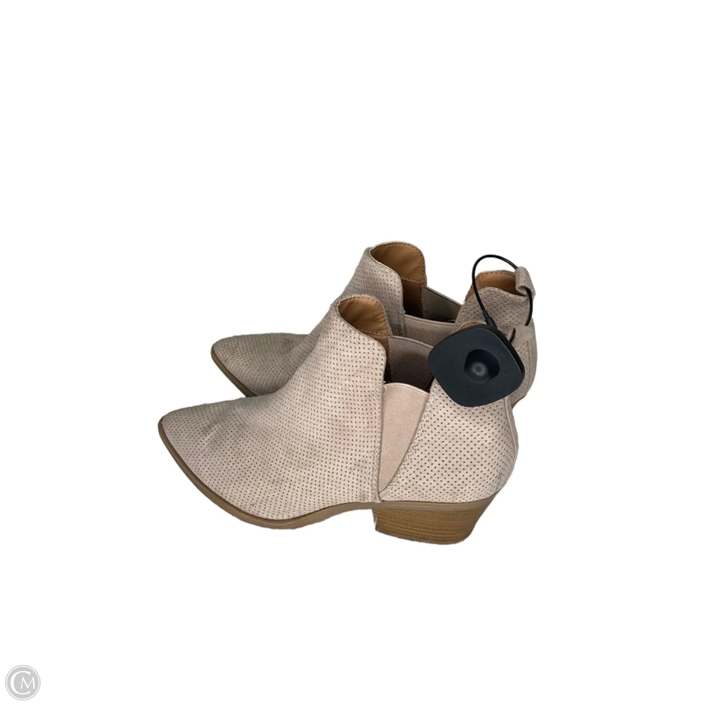 Boots Ankle Heels By Universal Thread In Cream, Size: 8