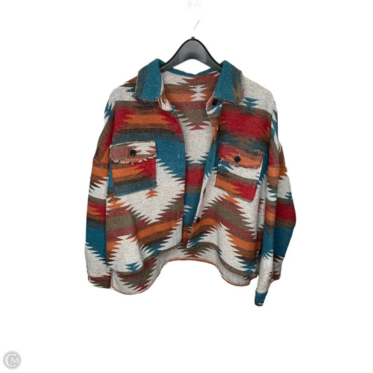 Jacket Shirt By Clothes Mentor In Multi-colored, Size: Xl