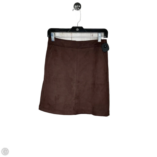 Skirt Midi By Loft In Brown, Size: 0p